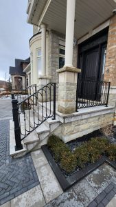 outdoor railing installation in Toronto