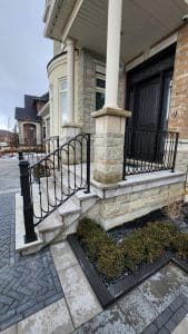 outdoor railing installation