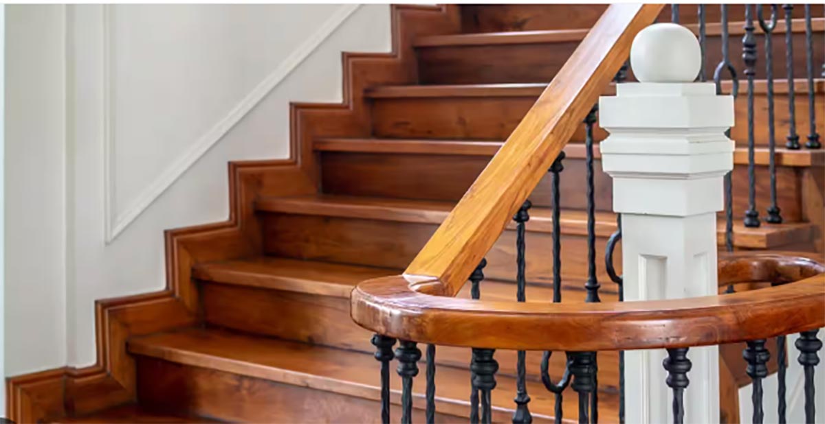 wood stair railing toronto