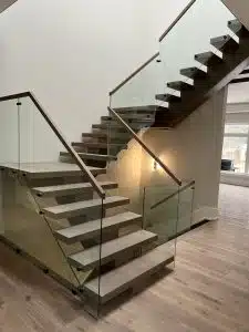 what kind of glass is used for railings