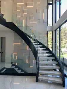 what kind of glass is used for railings