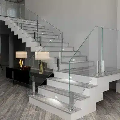 glass Stairs Railings in North York-1