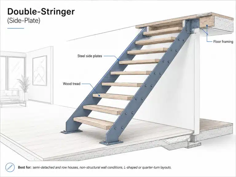 double stringer stairs