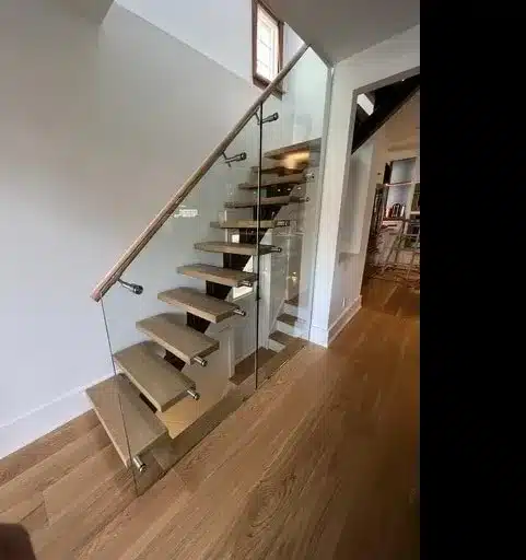 straight staircase design