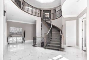 curved staircase interior