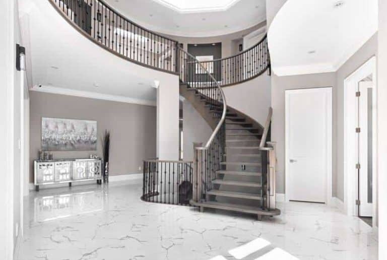 curved staircase interior