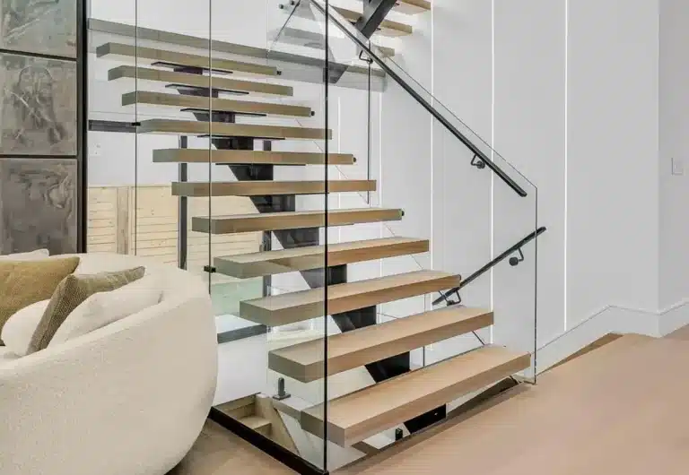 glass staircases for modern homes