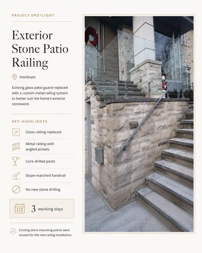 Markham glass railing: case study