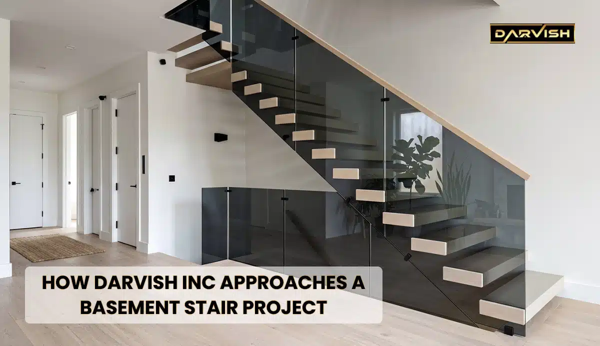 How Darvish Inc Approaches a Basement Stair Project